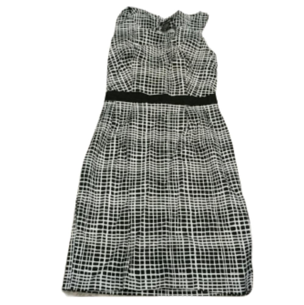Bionie black and white sleeveless dress